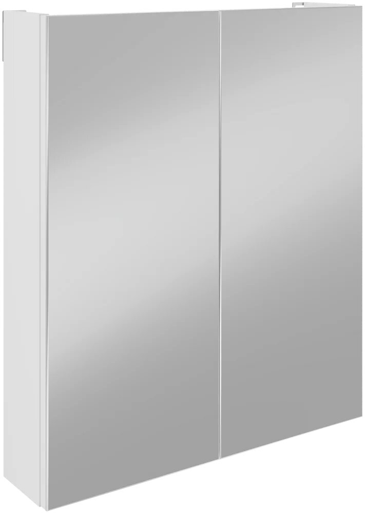 Зеркало в ванную со шкафом DIWO Архангельск 60 см универсальное белое