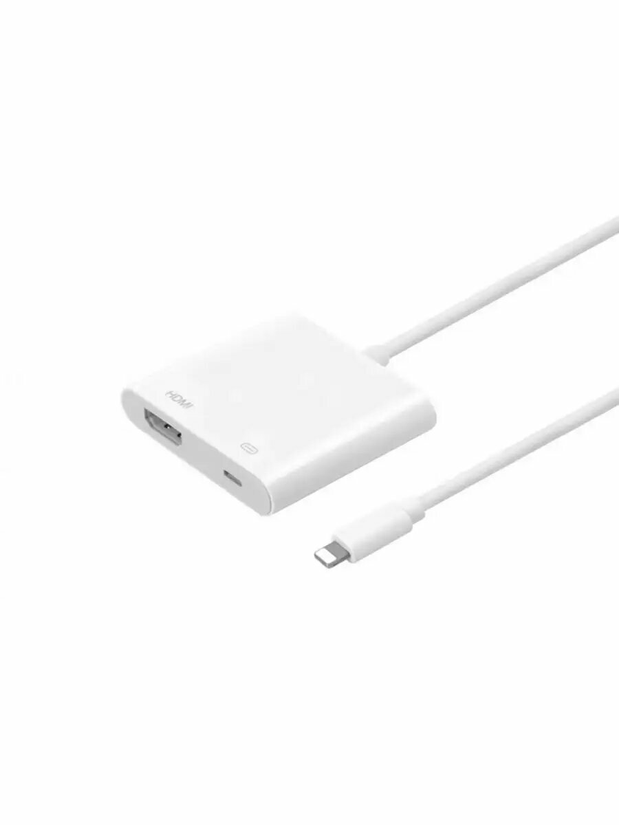 Адаптер Apple Lightning to Digital AV, для подключения к телевизору, длина 0,1 м — фото 1