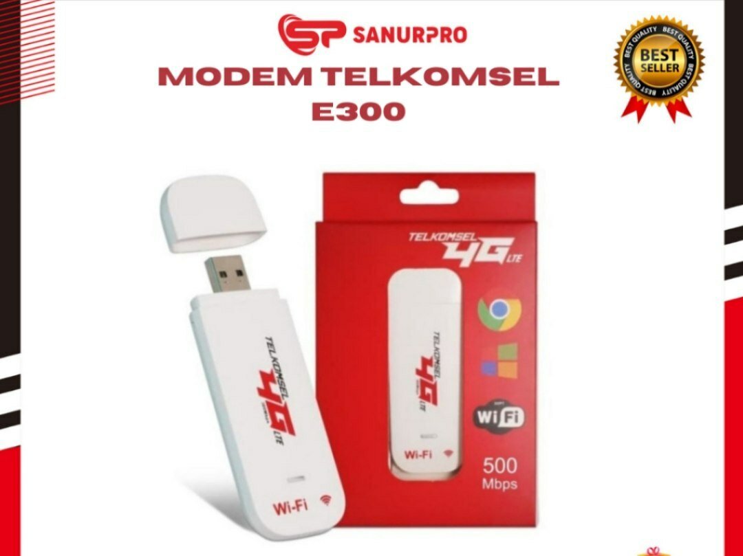 USB 4G LTE Wi-Fi модем Telkomsel E300 (скорость до 500 Мбит/с)