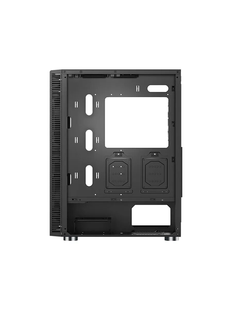Корпус X3 Glass черный без БП ATX 3x140mm 2xUSB2.0 1xUSB3.0 — фото 1