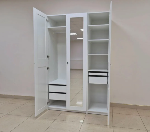 Изображение товара Шкаф икеа пакс, модульный, с 4 ящиками, скандинавский стиль, 150x233x60 см