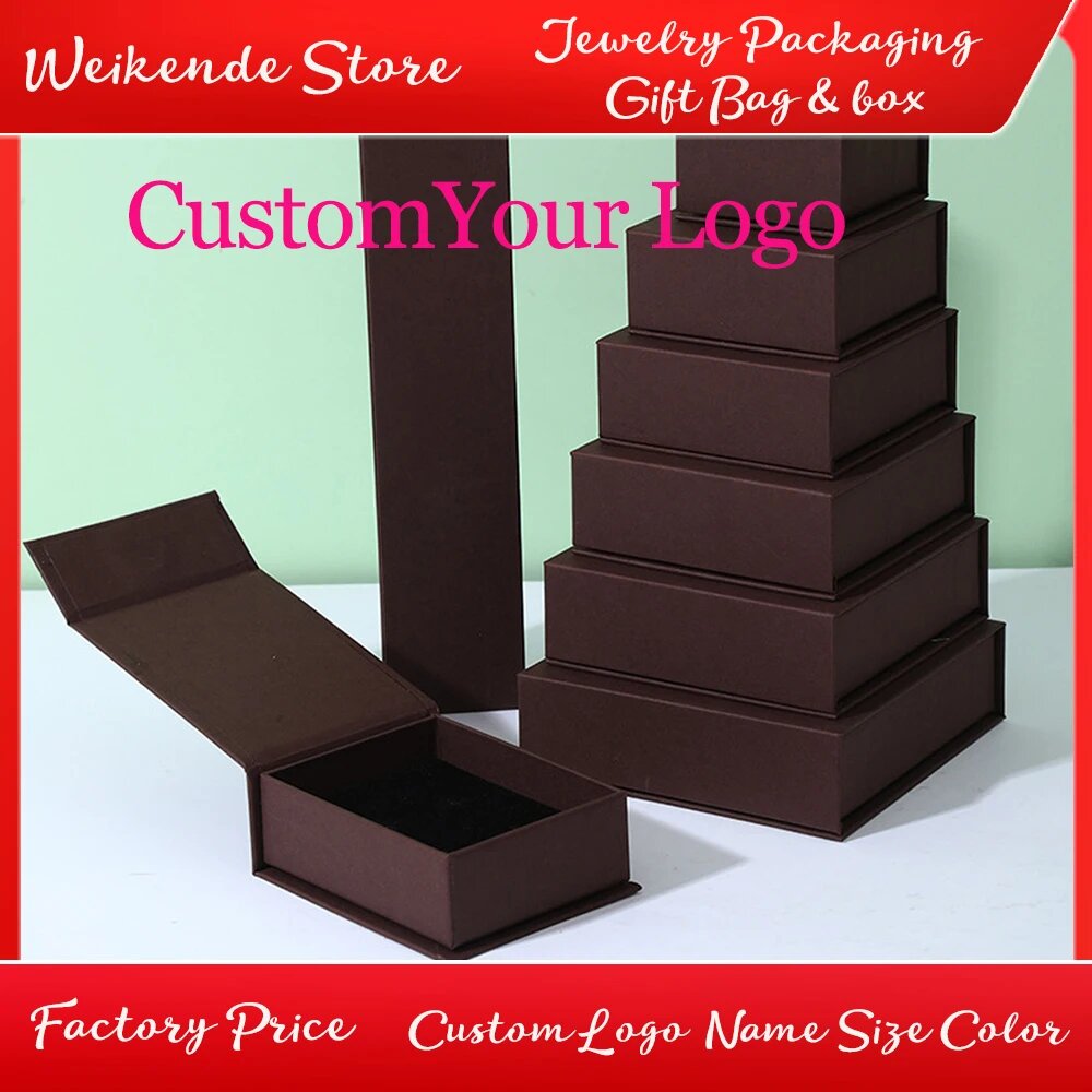 Картонные подарочные коробки для украшений 24 шт with logo 11x11x3.2cm