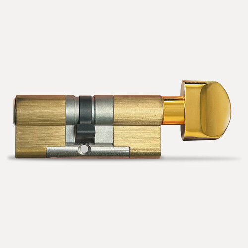 Изображение товара Цилиндровый механизм EVVA 3KS ключ/вертушка 87 мм. (46+41В) латунь (личинка замка, сердцевина, секретка, врезной, цилиндр)