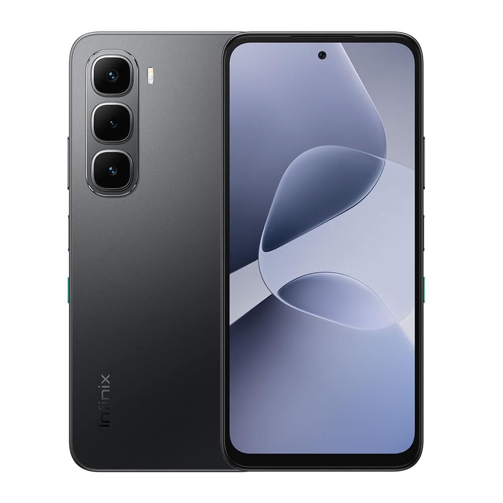 Смартфон Infinix HOT 60i, Android, 4ГБ+256ГБ, 50МП, 6.6", черный + беспроводные наушники в подарок