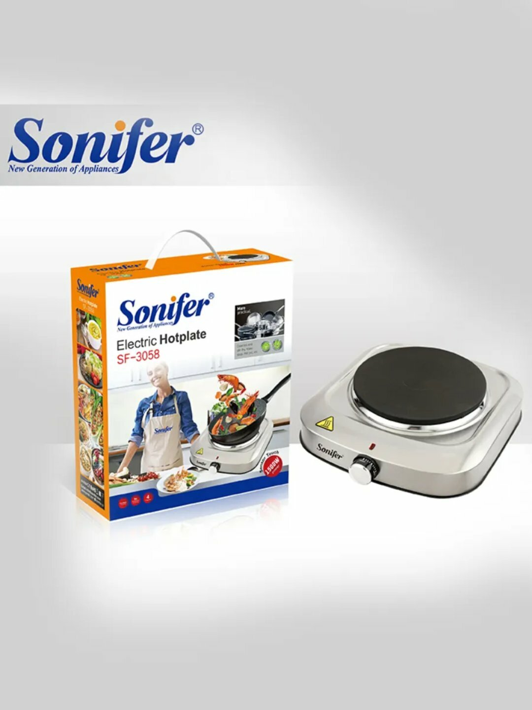 Электрическая плита Sonifer SF-3058 — мощный нагрев, энергосбережение и идеальный результат