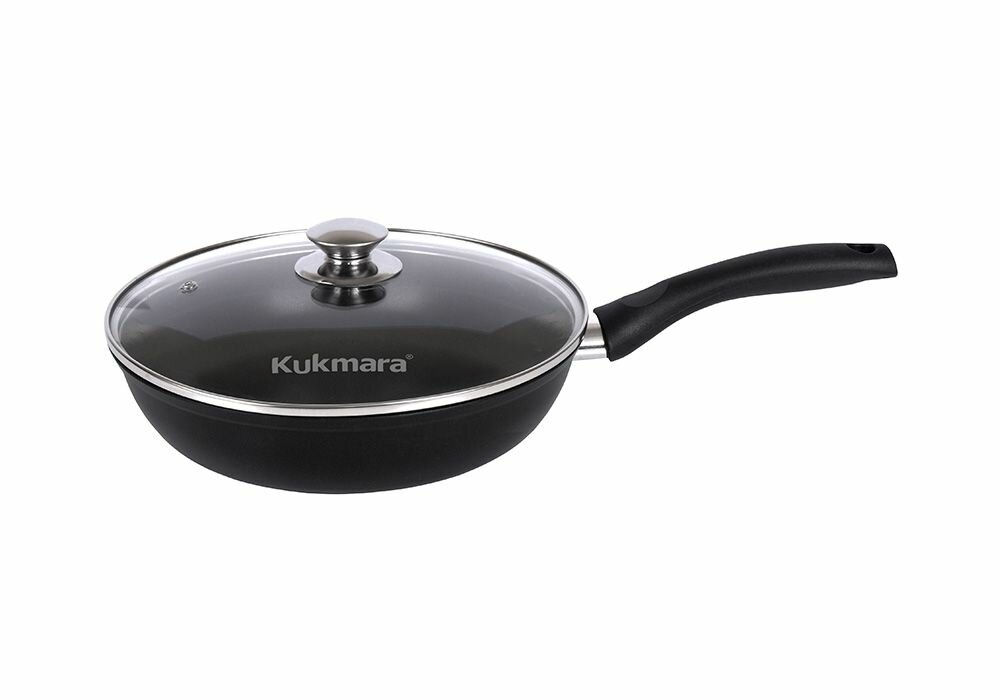 Сковорода со стекл. крышкой (с утолщенным дном) — фото 1