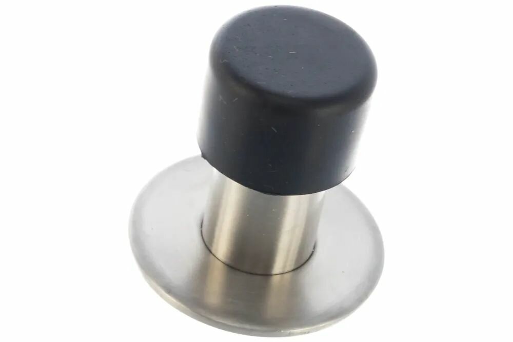 Упор дверной APECS DS-0009 INOX металл/резина серый серебристый черный