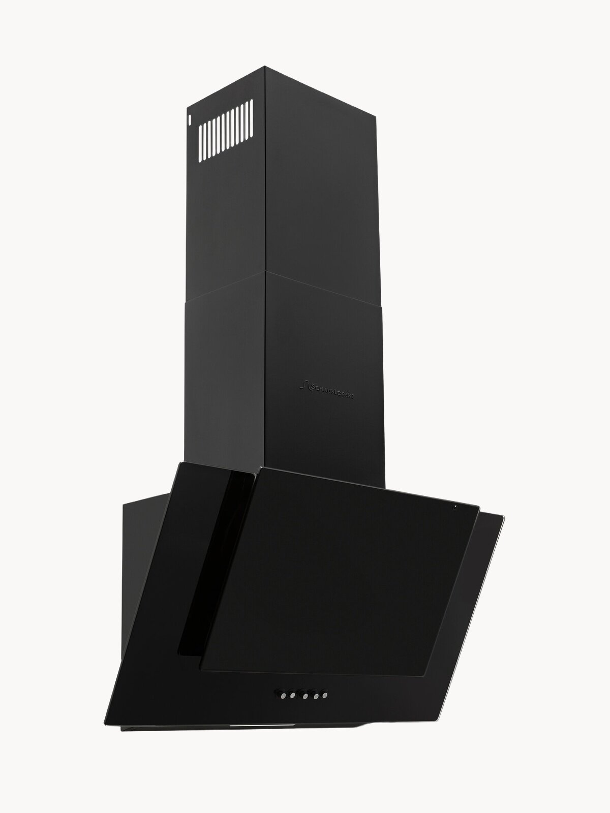 Вытяжка кухонная наклонная Schaub Lorenz SLD DY6417, черная, стекло