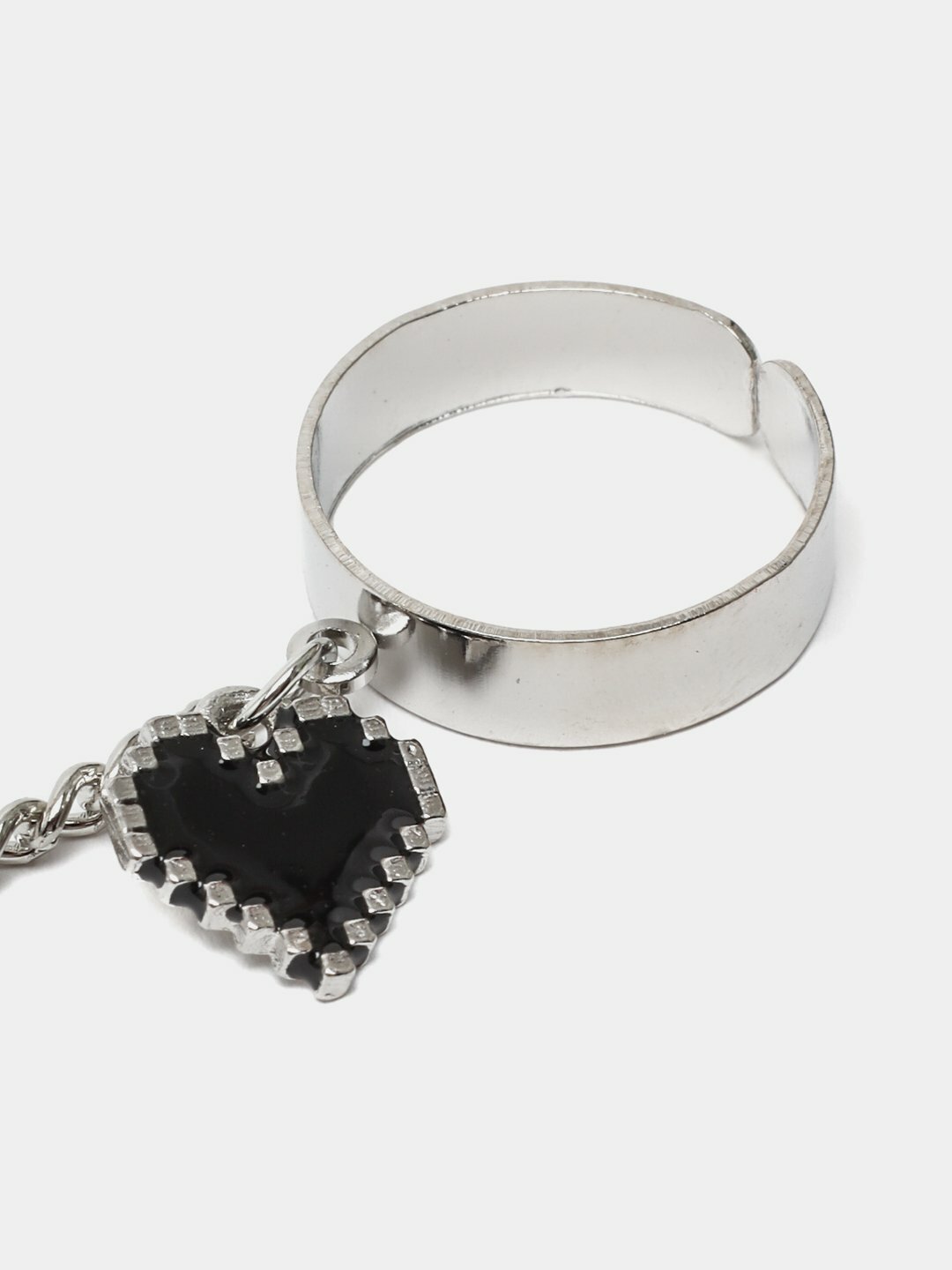 Кольцо на два пальца, авантюрин, агат синтетический, размер 14, ширина 2 мм, brown — фото 1