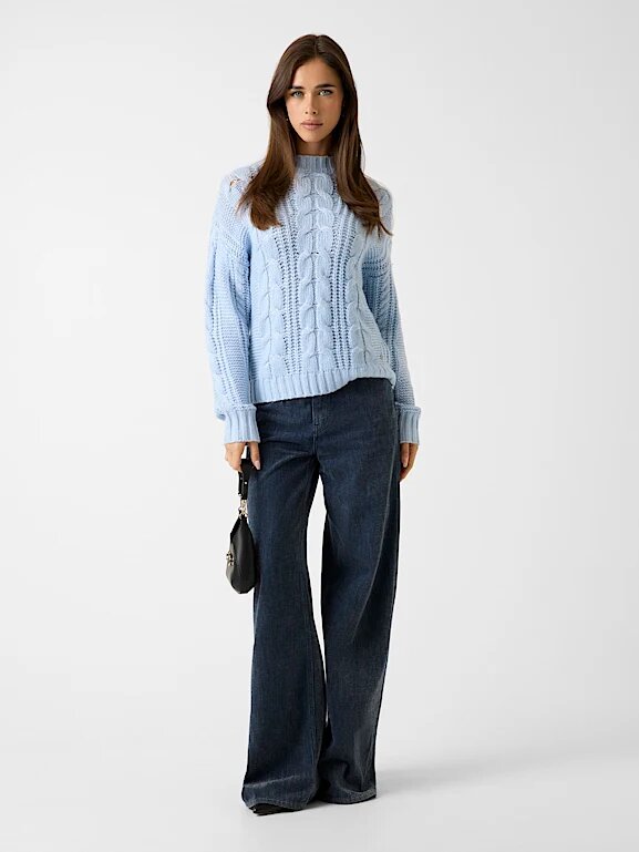 Свитер GUESS LS MOCK NECK NATHALIE SWTR, размер XS, , синий — фото 1