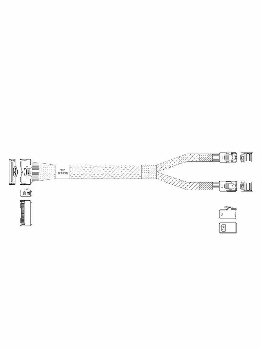 Кабель P7356DN10800-1, 100cm
