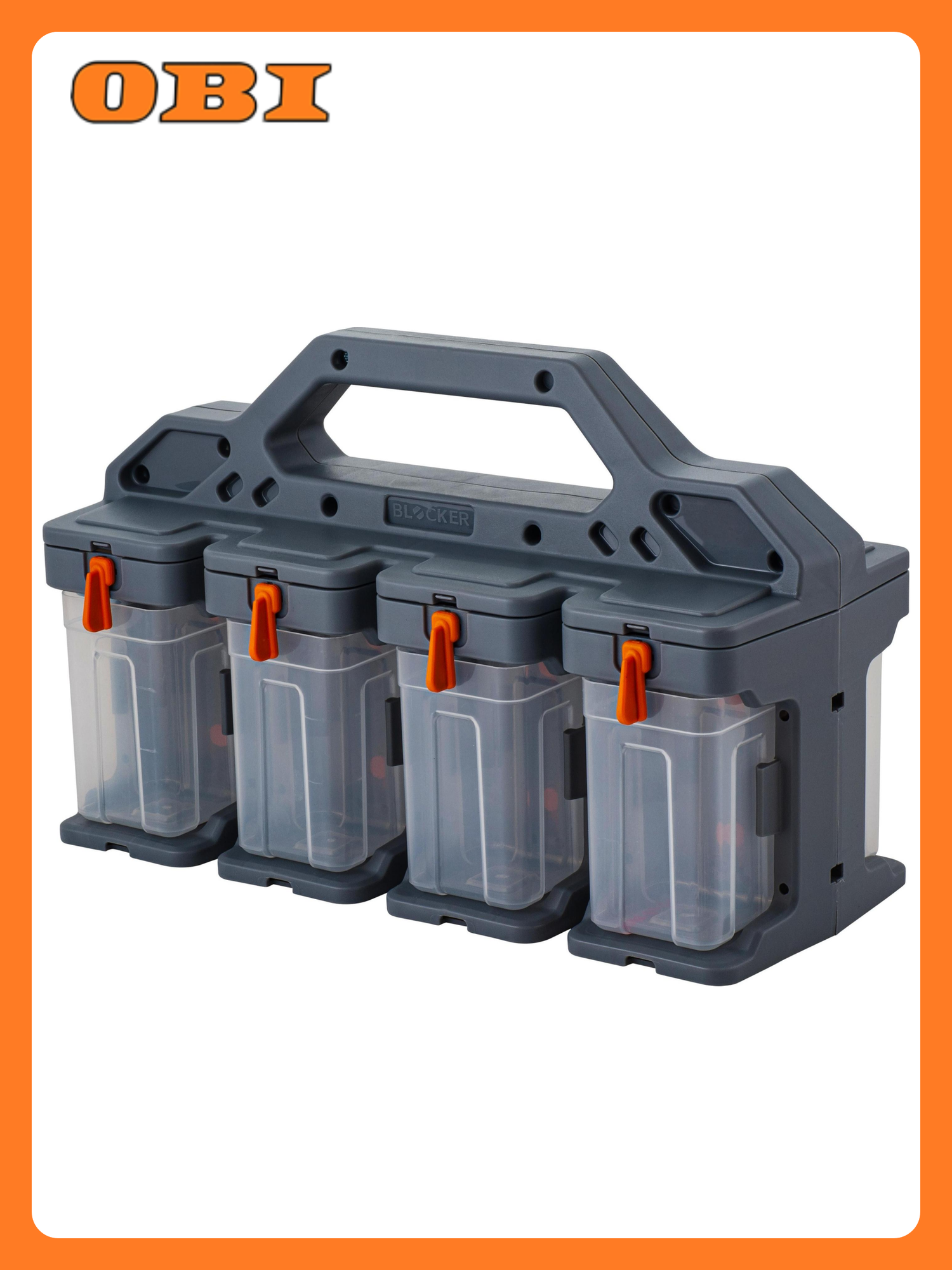 Органайзер для мелочей Blocker Expert 8 модулей серо свинцовый оранжевый