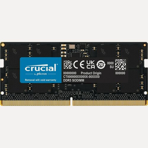 Изображение товара Модуль памяти 32GB Crucial DDR5 5600 SO DIMM Classic Laptop Memory Non-ECC, CL46, 1.1V, DRx8