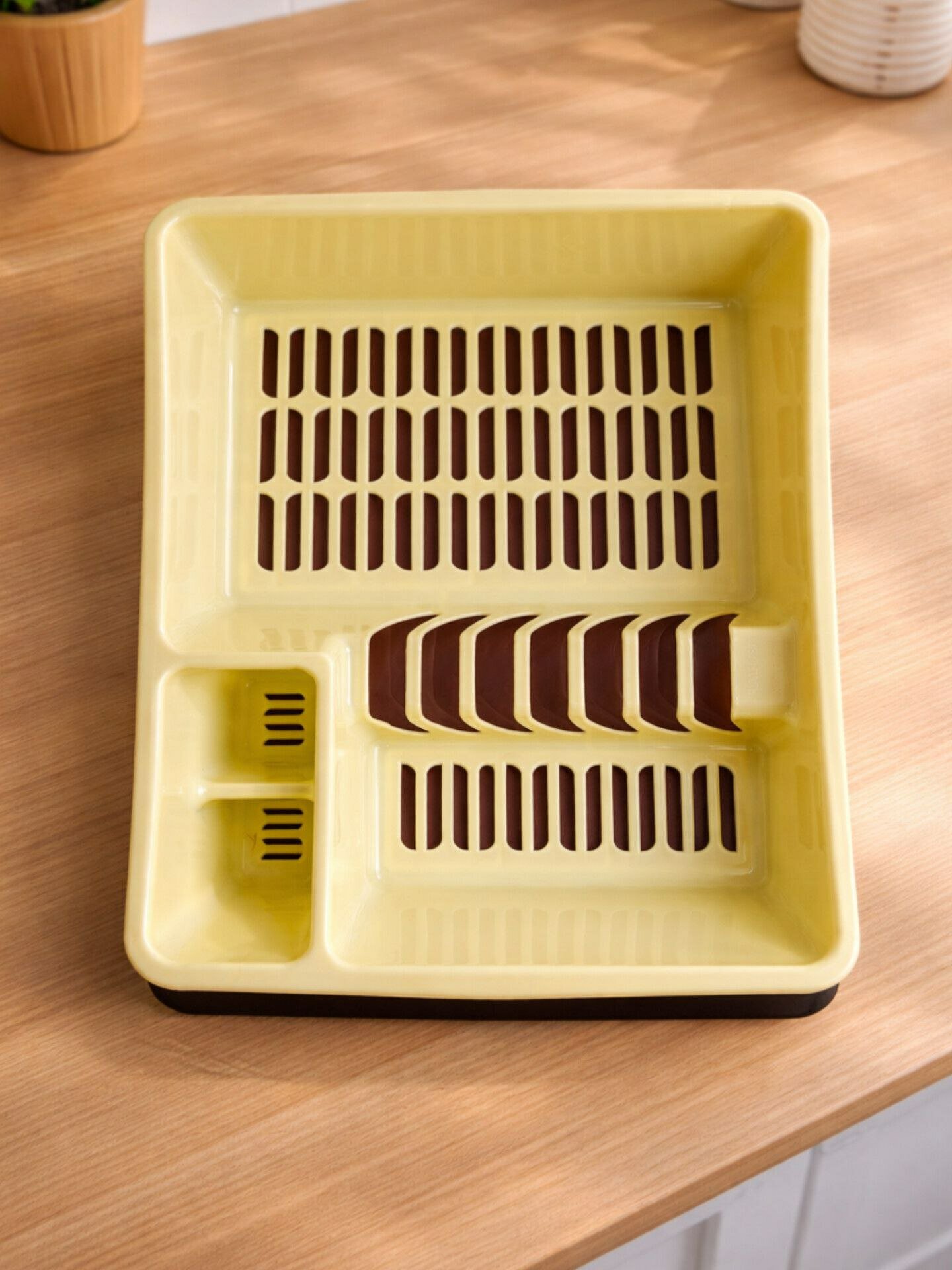 Сушилка для посуды настольная, с поддоном, пластиковая, 36 см*30 см — фото 1