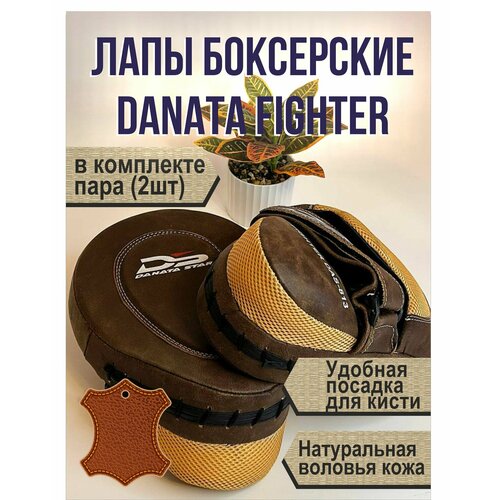 Боксерские лапы из натуральной кожи Danata Fighter