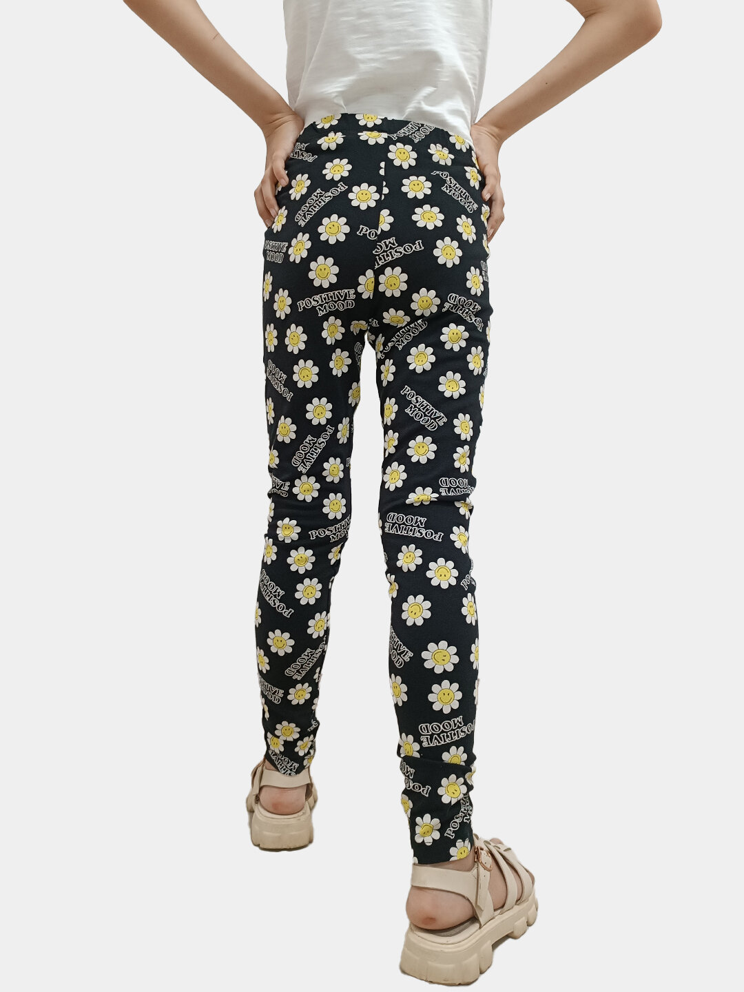 Легинсы , размер 140, black — фото 1