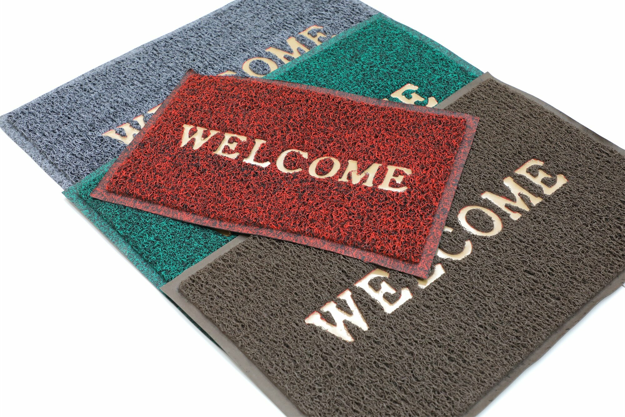 Коврик придверный Sn Carpet Air mat, ПВХ, нескользящая основа, грязезащитный коврик, черный 50х80 см