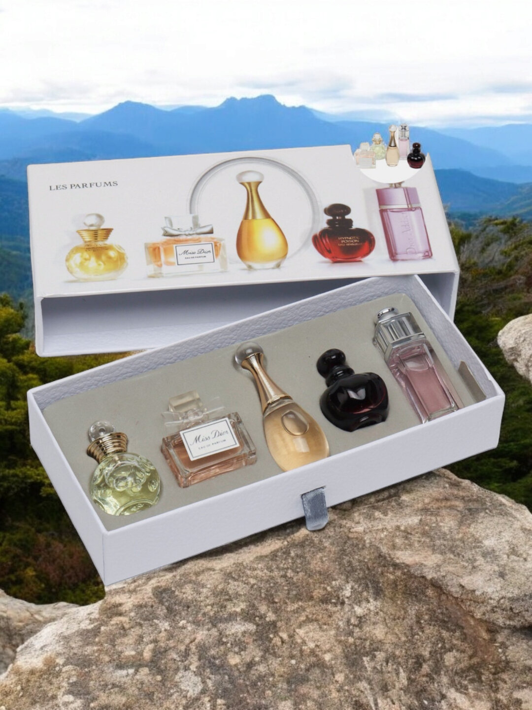 Миниатюрный набор Dior Les Parfums, коллекция женских духов 5 в 1