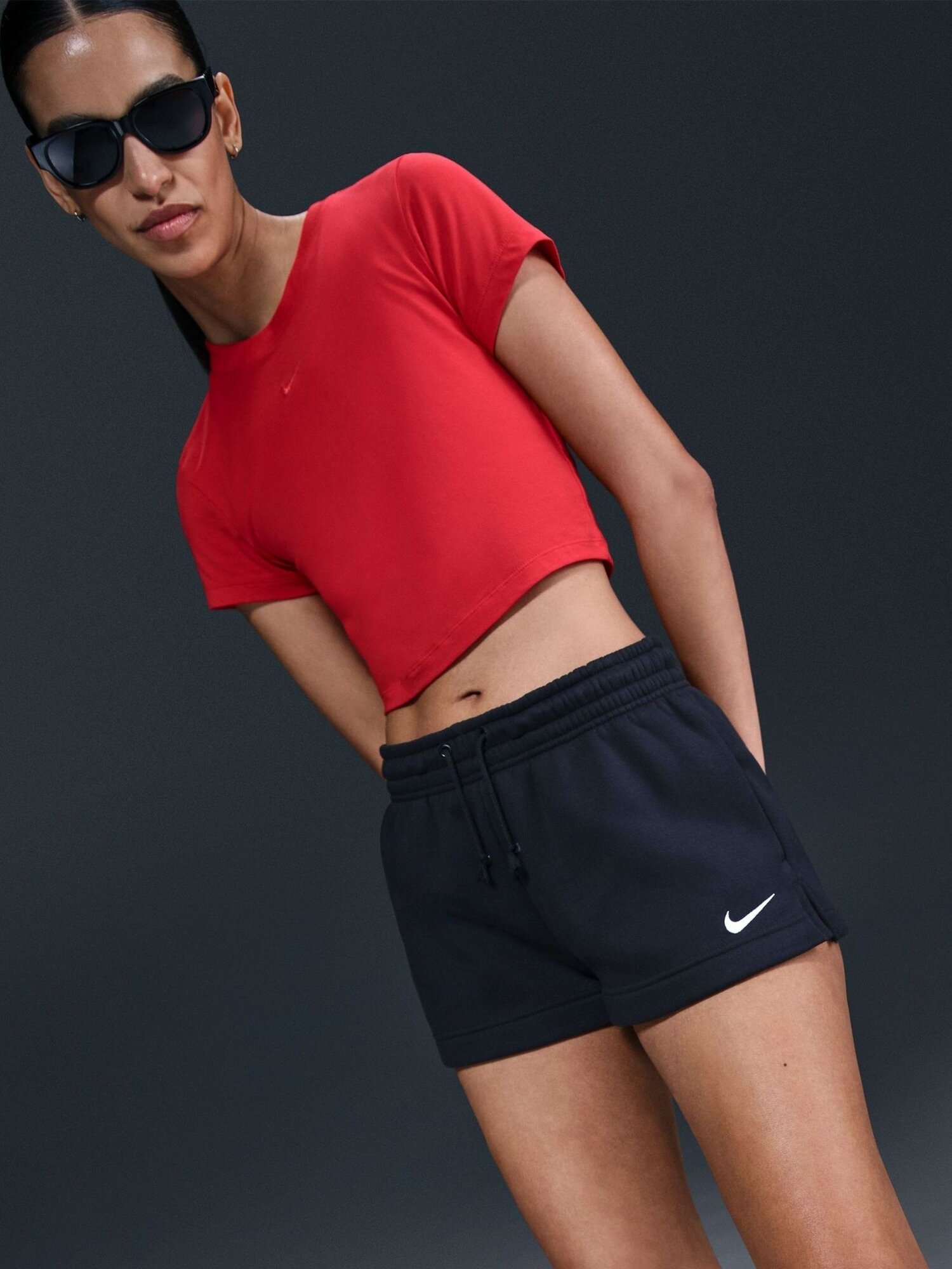 Шорты NIKE Phoenix, размер M, черный — фото 1