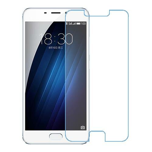 Скрин Мобайл защитный экран для Meizu M3e из нано стекло 9H