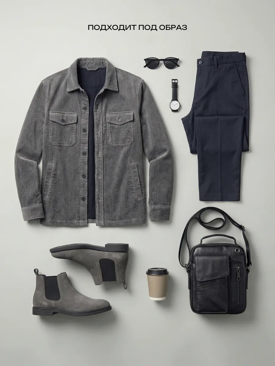 Сумка барсетка Daniele Riccardi, черный — фото 1