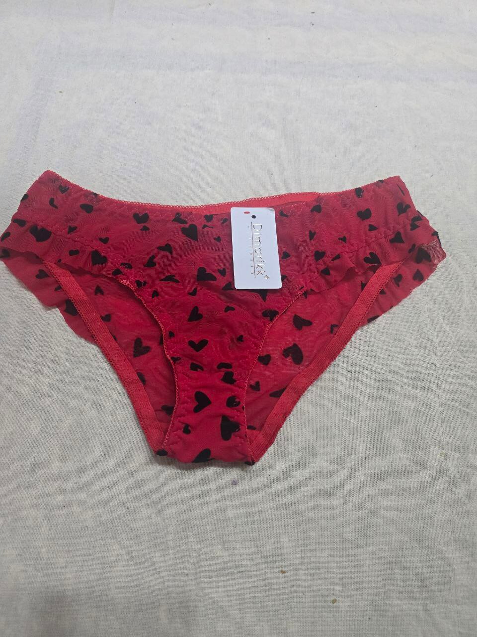 Комплект нижнего белья Базавая коллекция, размер 46-48, красный — фото 1