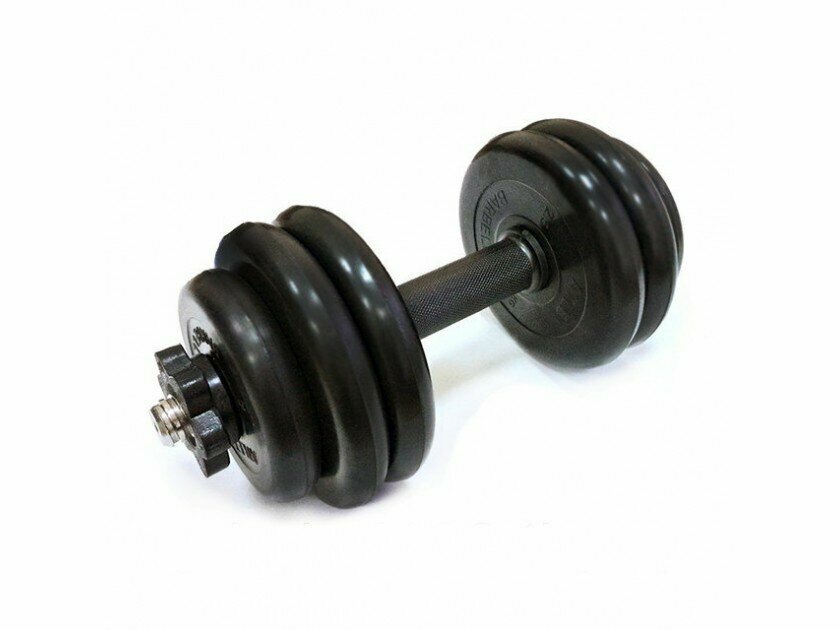 Гантели разборные 1 шт по 14 кг MB Barbell Atlet черный
