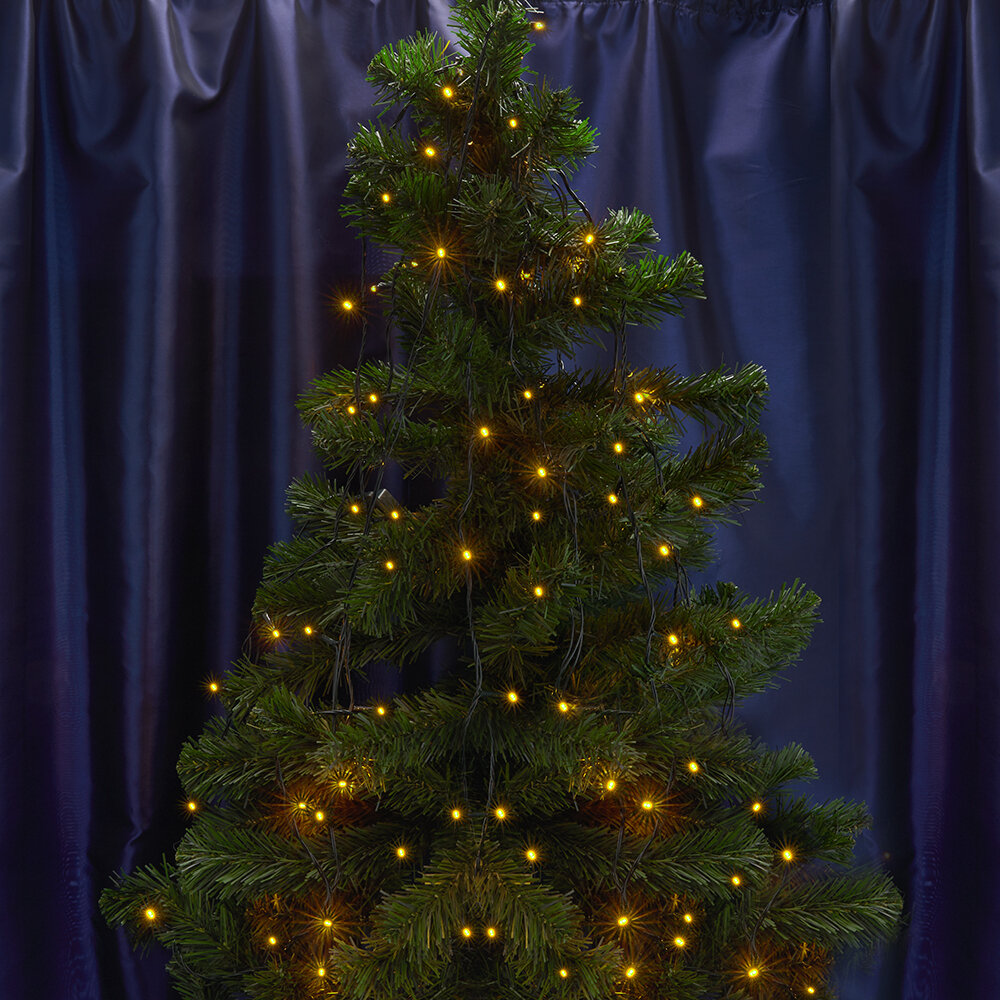 Светодиодная гирлянда новогодняя для дома / 4 м желтый свет / Feron CL03 32295