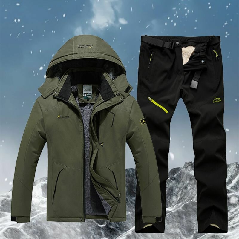 Мужской зимний открытый теплый костюм/Альпинистский костюм/зима(от -30 до +20)