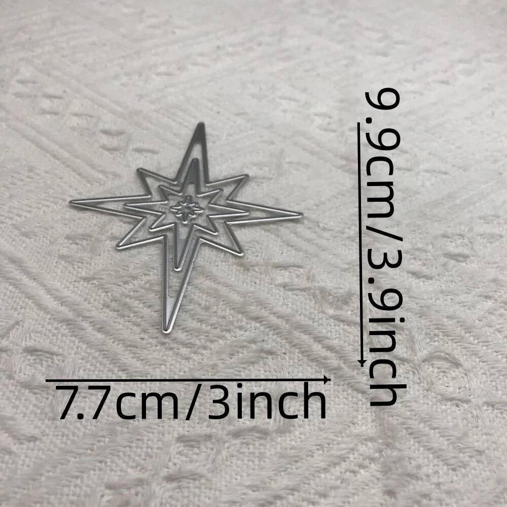 Металлический штамп звезда для скрапбукинга C-140