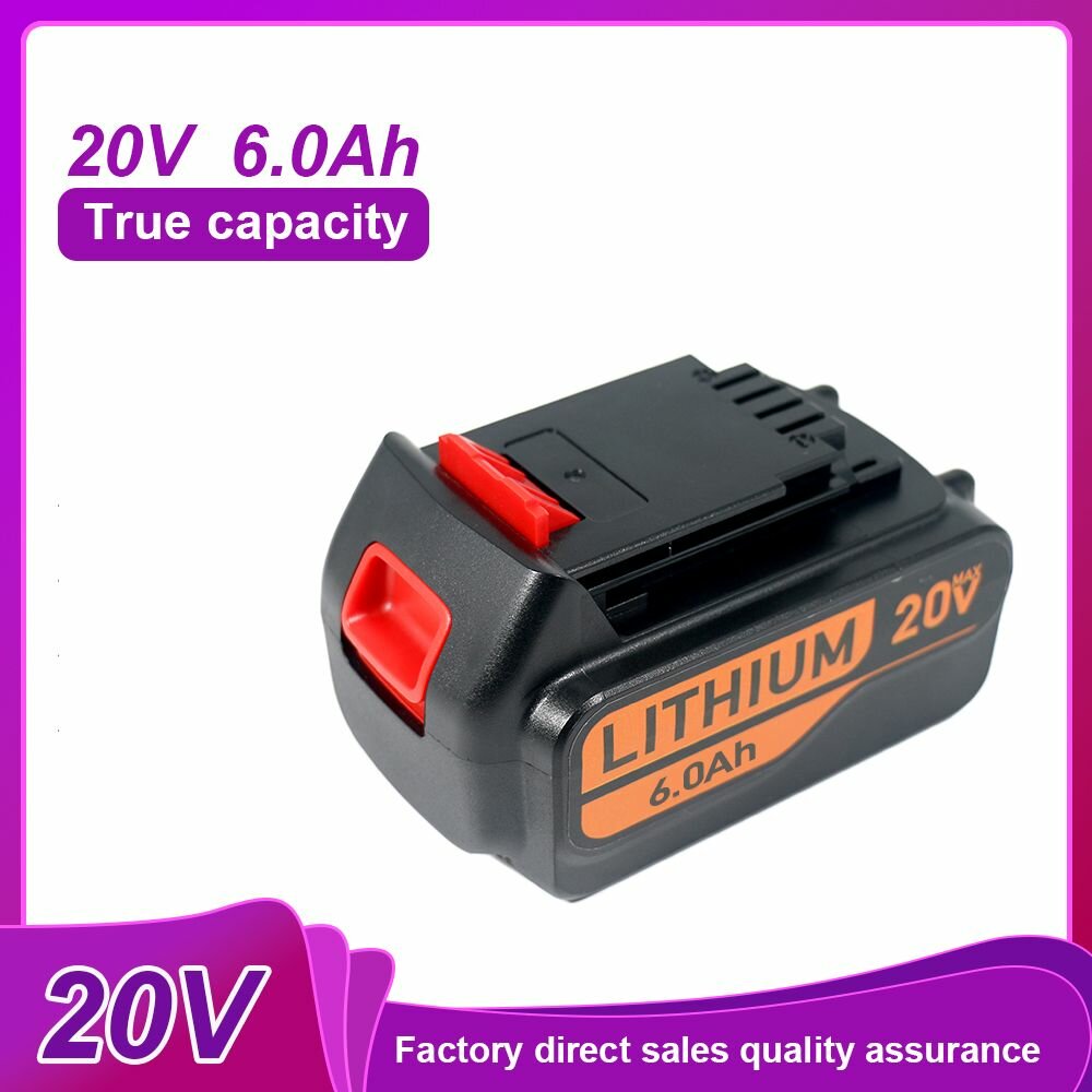 Аккумулятор (18 В 6 Ач) BLACK+DECKER BL1518 18 В 6000 мАч Аккумулятор для электроинструмента BLACK DECKER