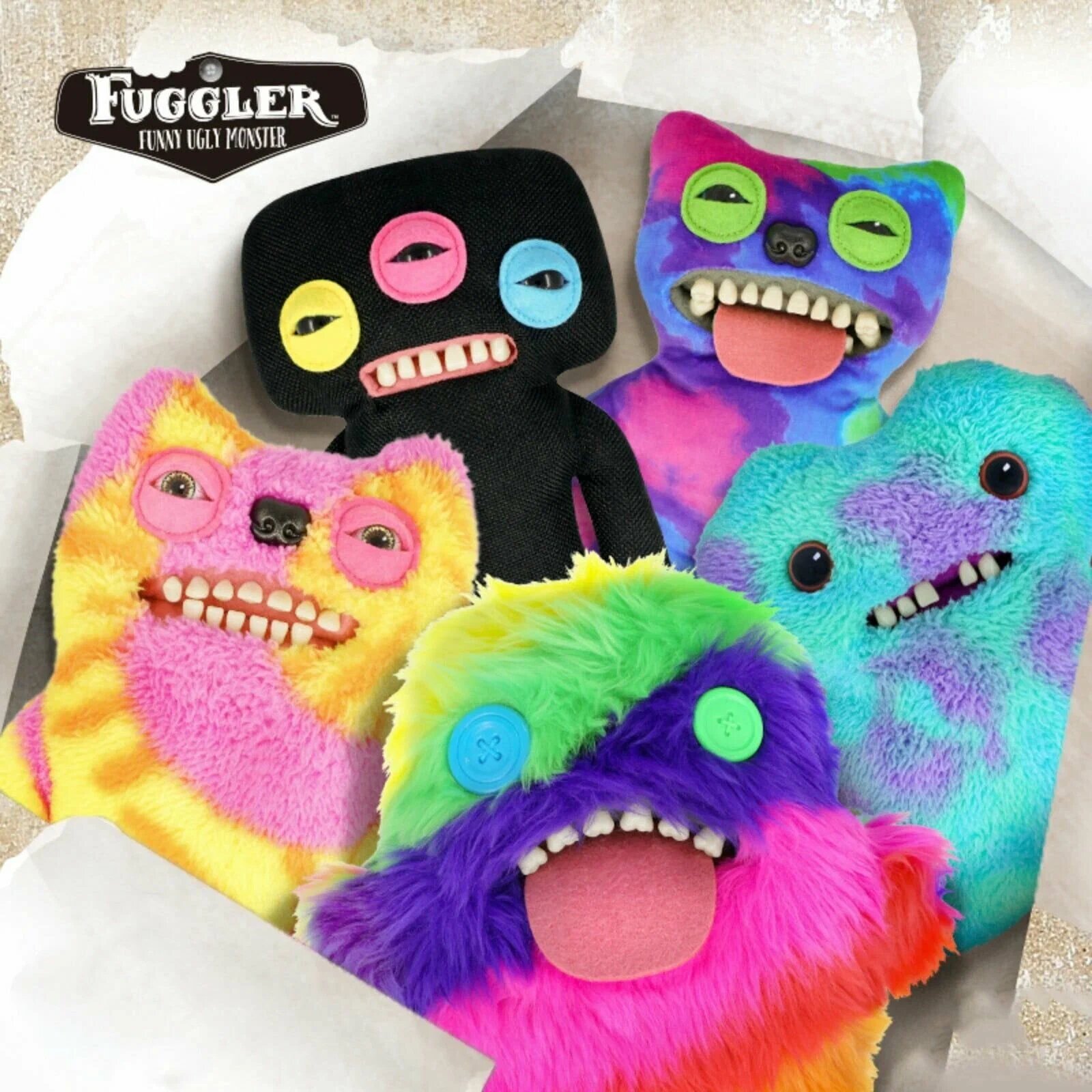 Мягкая плюшевая игрушка Фугглер «Fuggler Funny Ugly Monster - смешной монстр», Зубастик