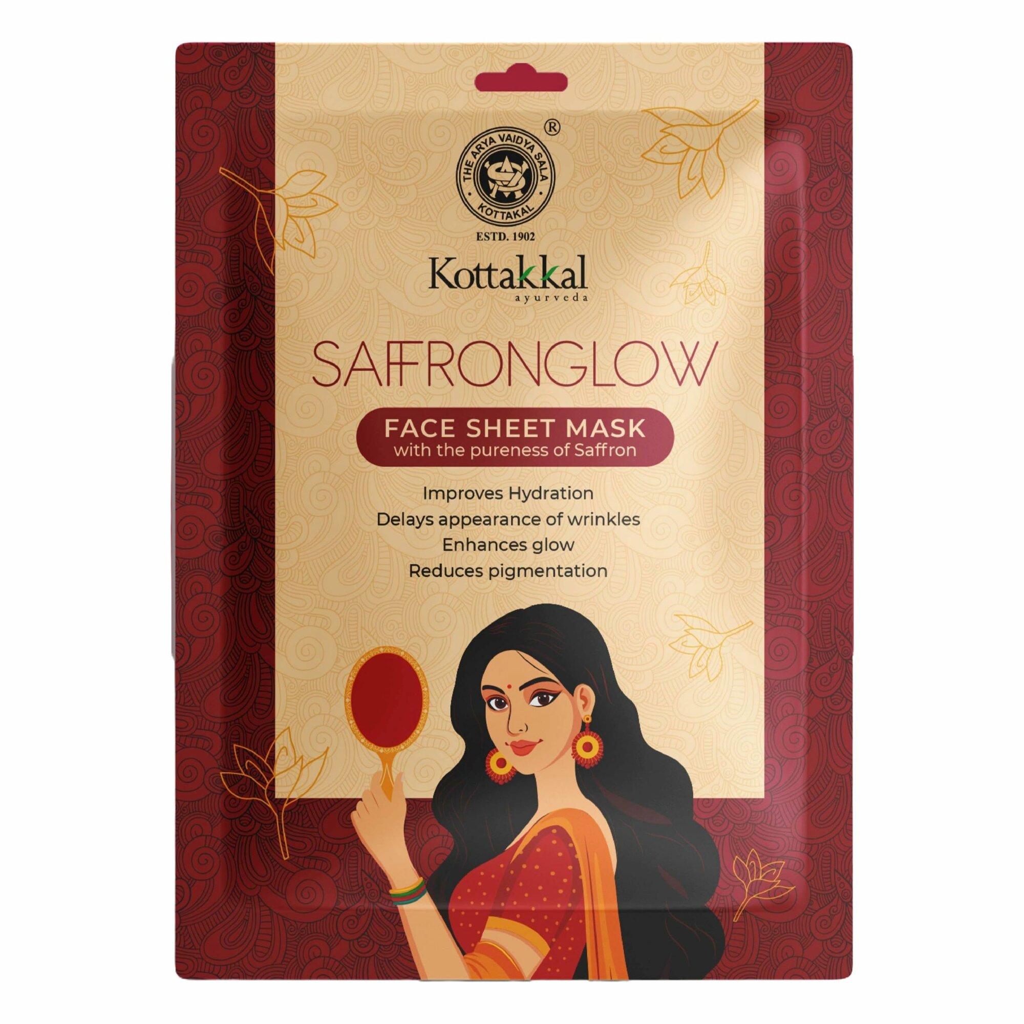Маска для лица Saffronglow от Kottakkal