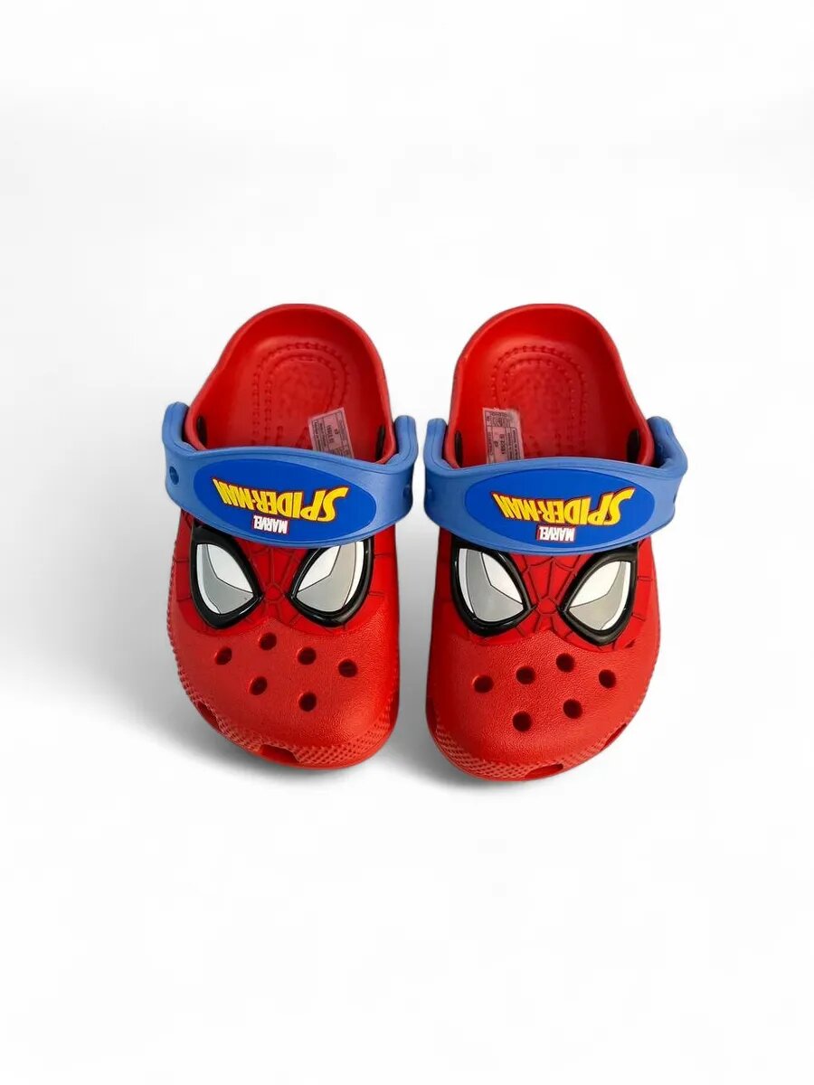 Сабо Crocs Spider-Man, размер с11;28/29, красный
