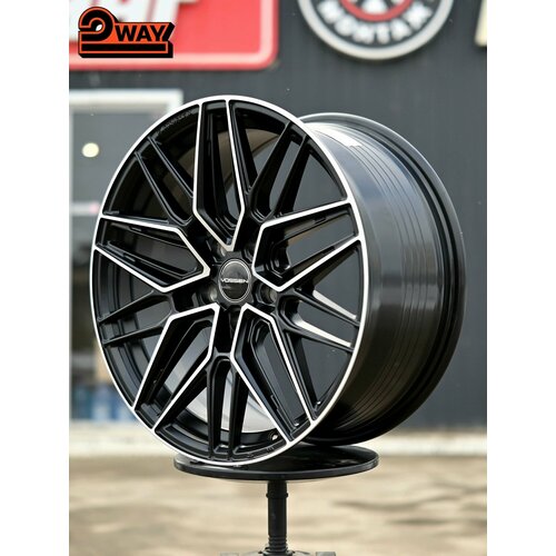 фото Taigiro топ дизайн колесный диск литой 18x8.5 pcd5x114.3 et38 d73.1 матовый черный с фз