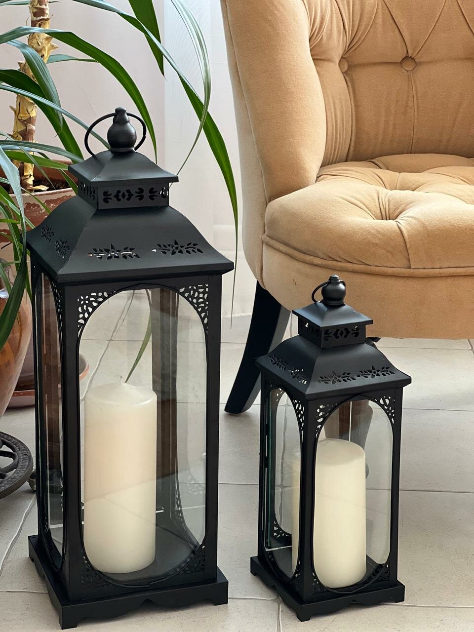 Пара подсвечников фонариков 