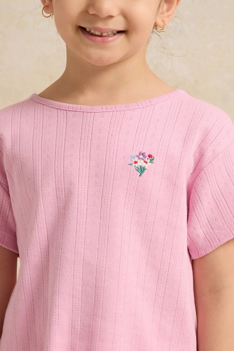 Футболка REDTAG, размер 7-8 лет, белый — фото 1