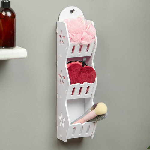 Полка для ванной комнаты 45 х 11 х 17 см пластик 640₽