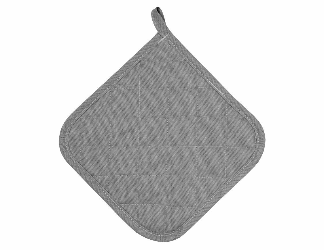 Прихватка Guten Morgen рогожка серая 20 x 20см