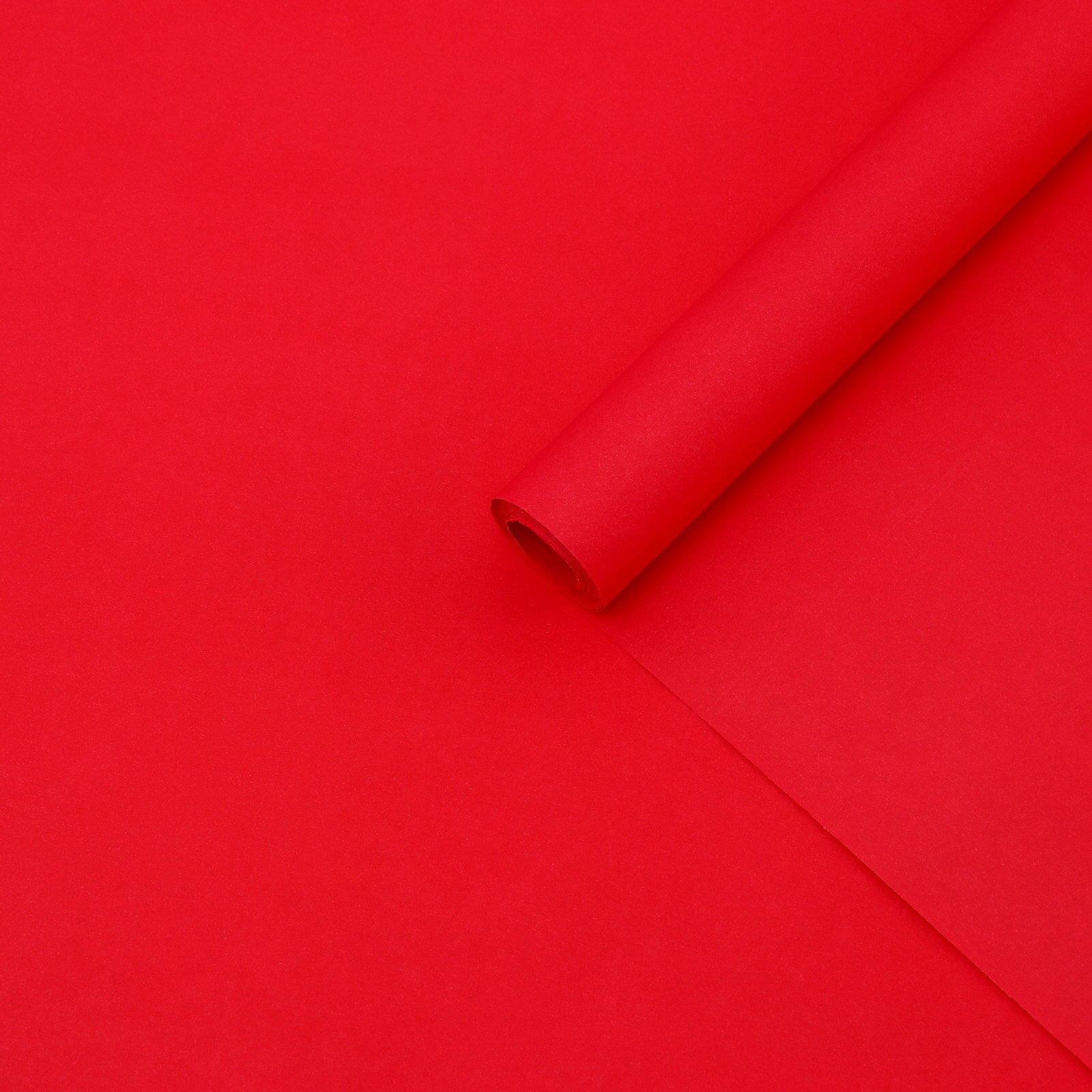 Бумага упаковочная крафт двусторонняя малиновый 0.68 x 10+-5% м 70 г/?2