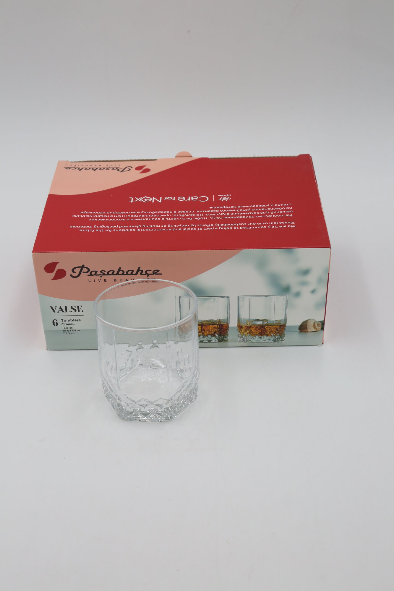 Стакан PASABAHCE вальс 42945в 315мл 6шт 6х8 314929 — фото 1