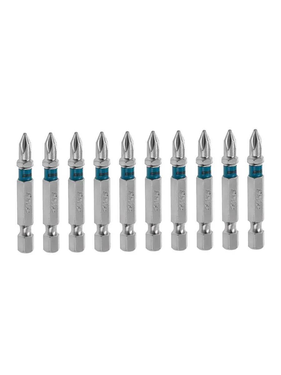 Набор бит для шуруповерта PH1 х 50 S2 10 штук GROSS 11334