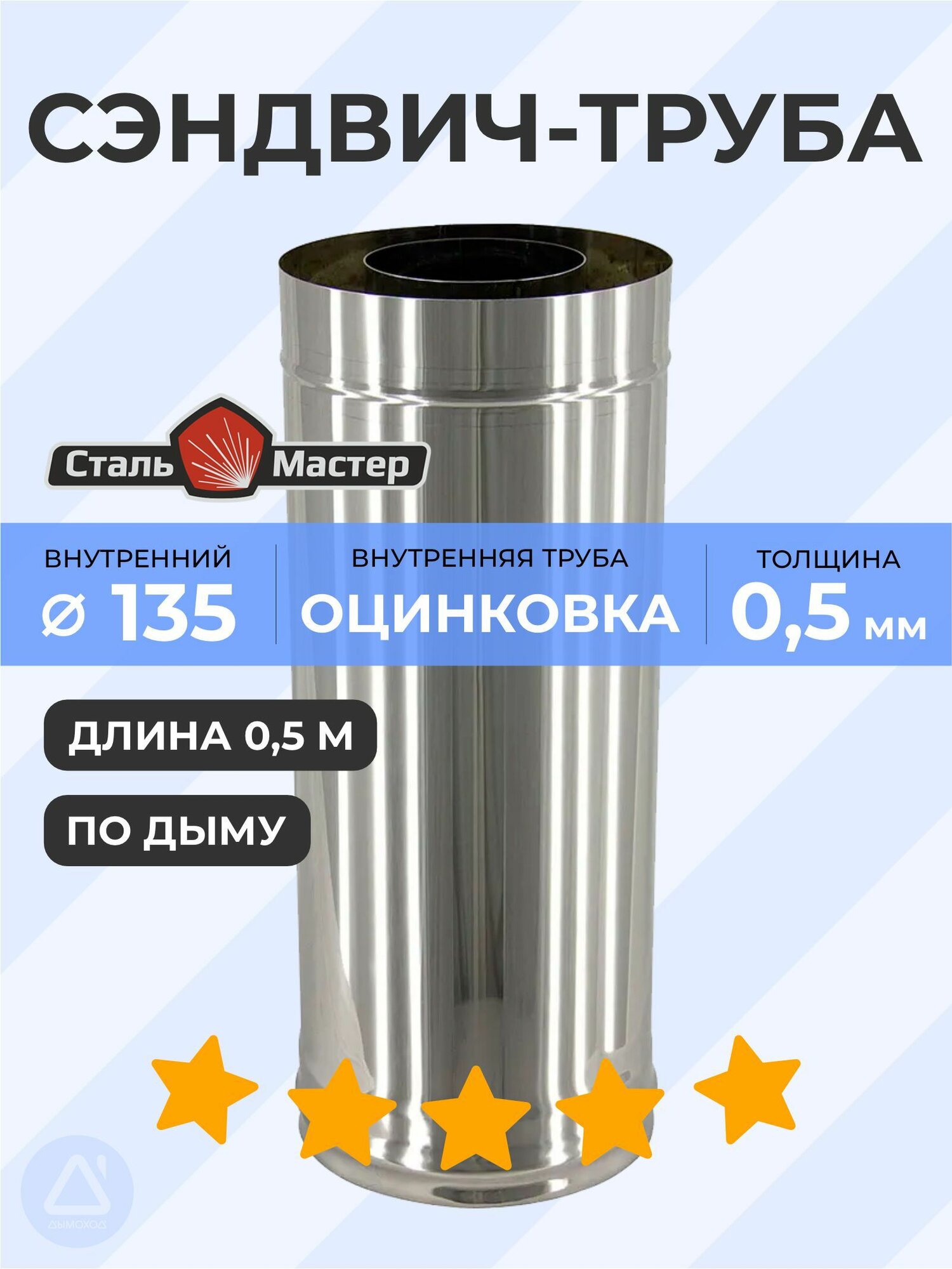 Сэндвич 135 / 220 05 м оц / нерж 05 мм