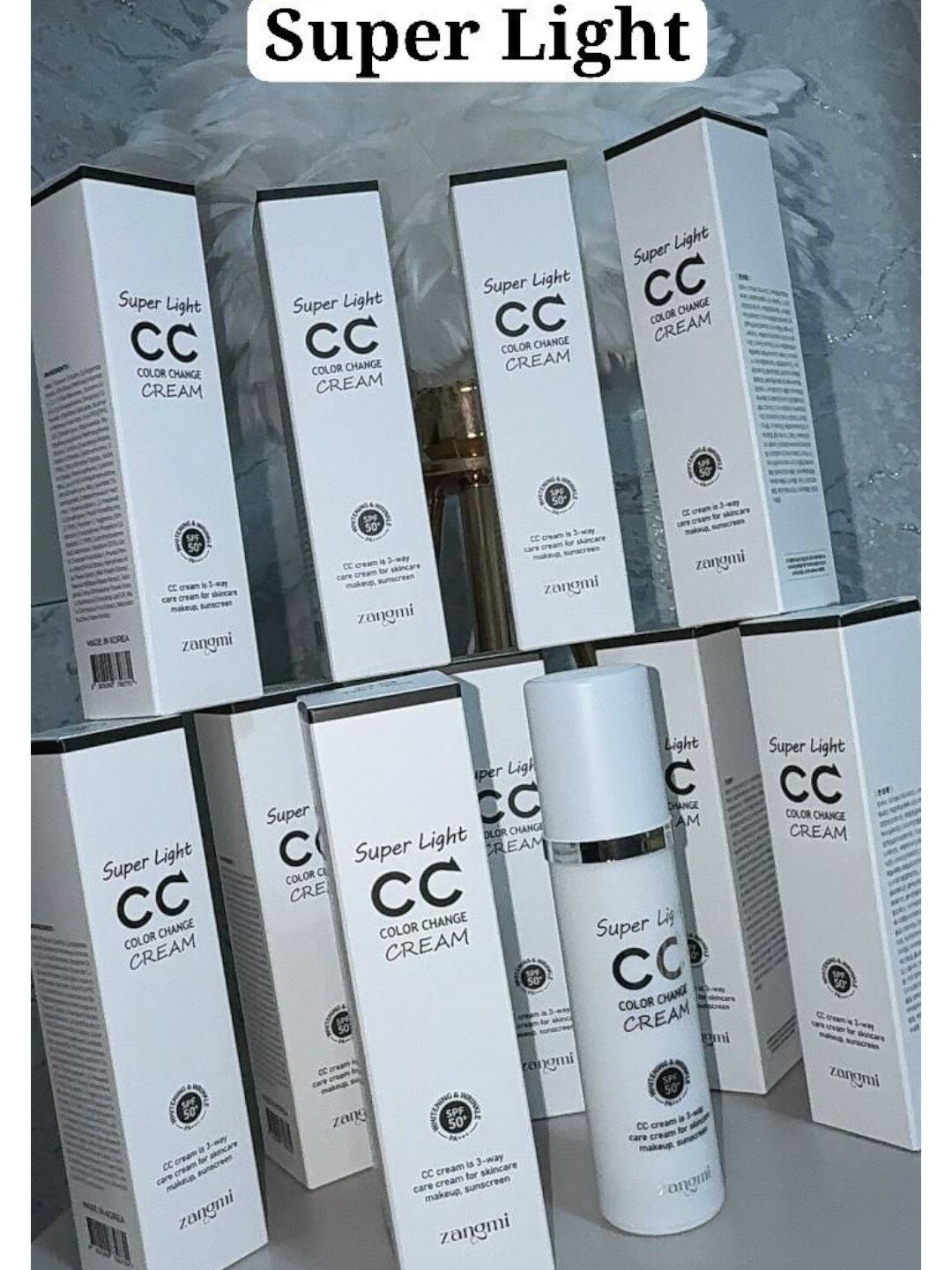 Zangmi CC Crem Light 50г CC крем , SPF 50+ осветляющий, антивозрастной, и защиты от солнца