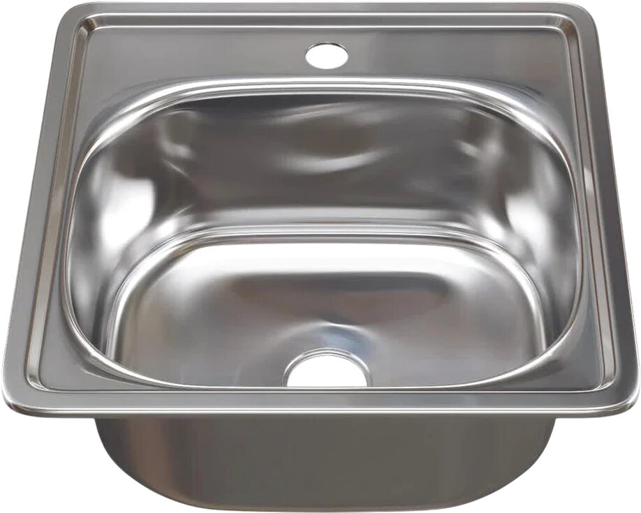 Мойка кухонная Mixline 531266 металлическая 38x38 мойка для кухни квадратная российская