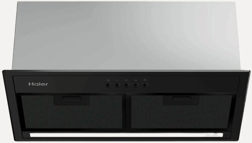 Изображение товара Вытяжка Haier HVQ-B2532B, встраиваемая, 3 скорости, светодиодное освещение, черная