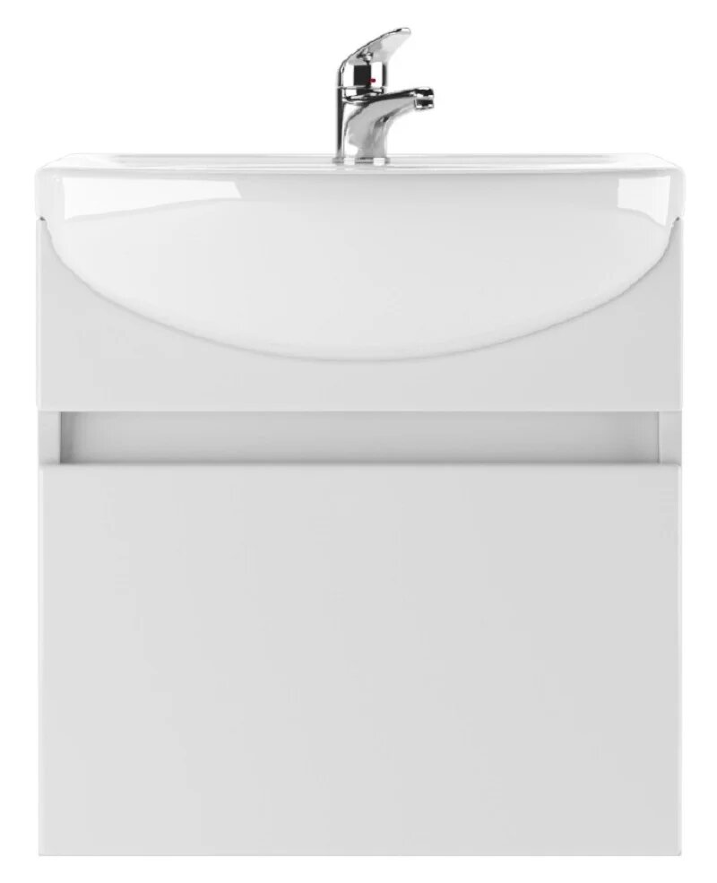 Тумба под раковину без столешницы Айсберг Классик Исеть 55 подвесная белая