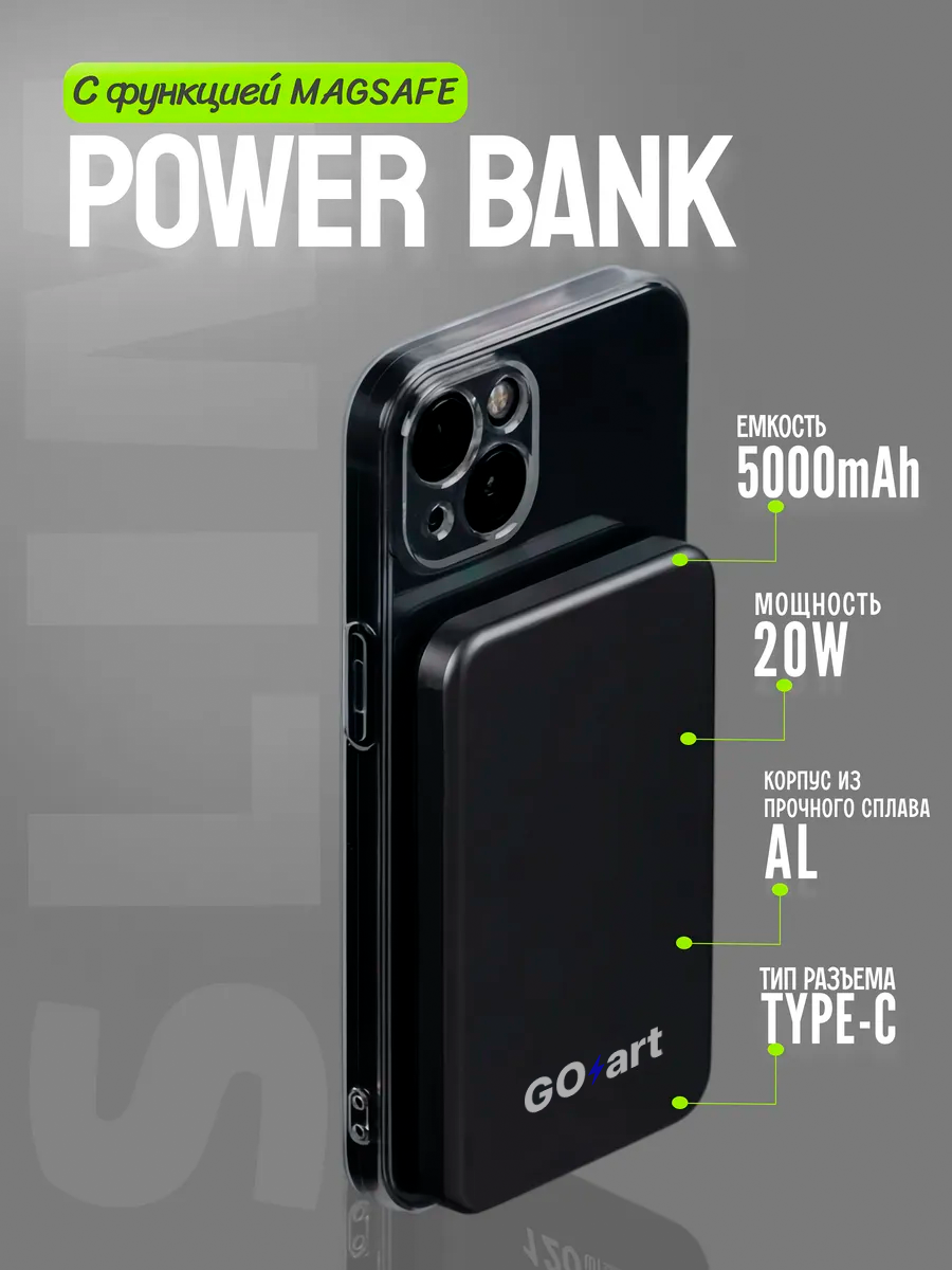 Беспроводной повербанк 5000mAh МагСейф для iphone
