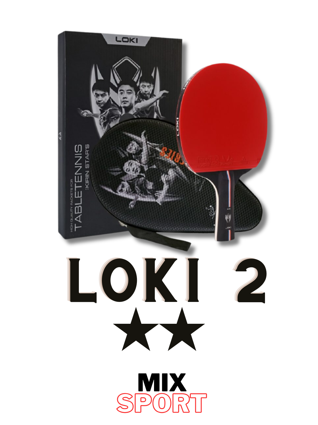 Ракетка для настольного тенниса LOKI 2*