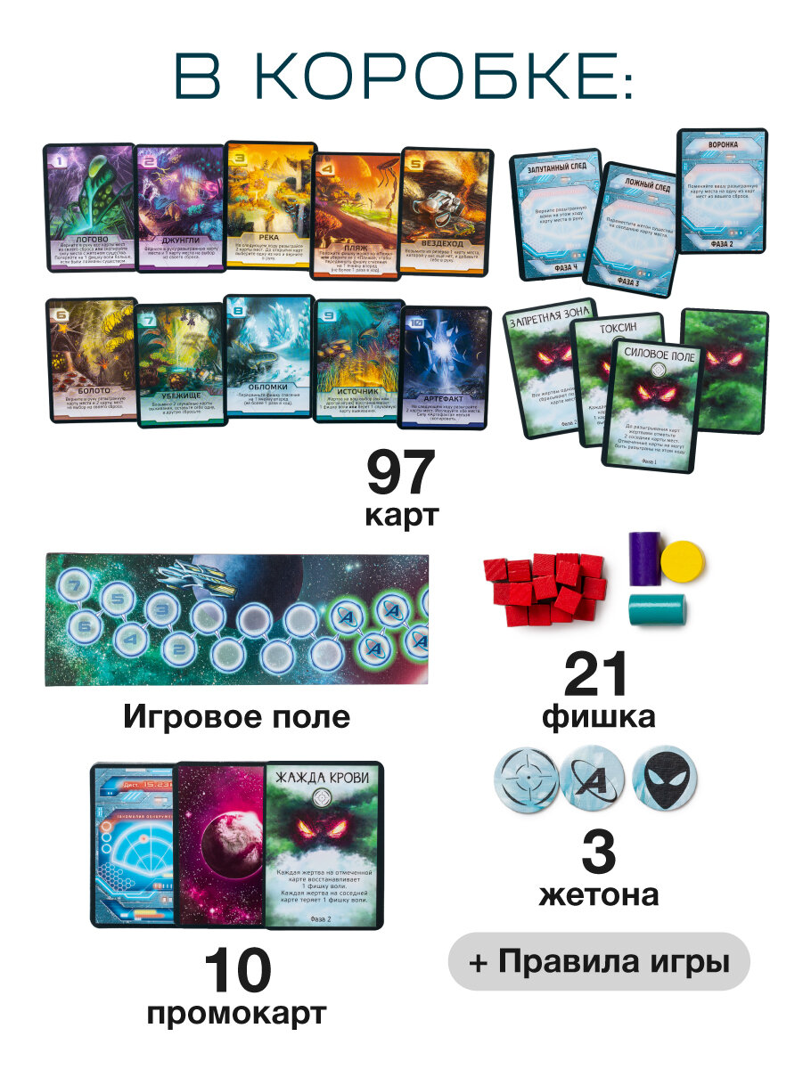 Напряженная азартная настольная игра для компании Чужая Планета — фото 1